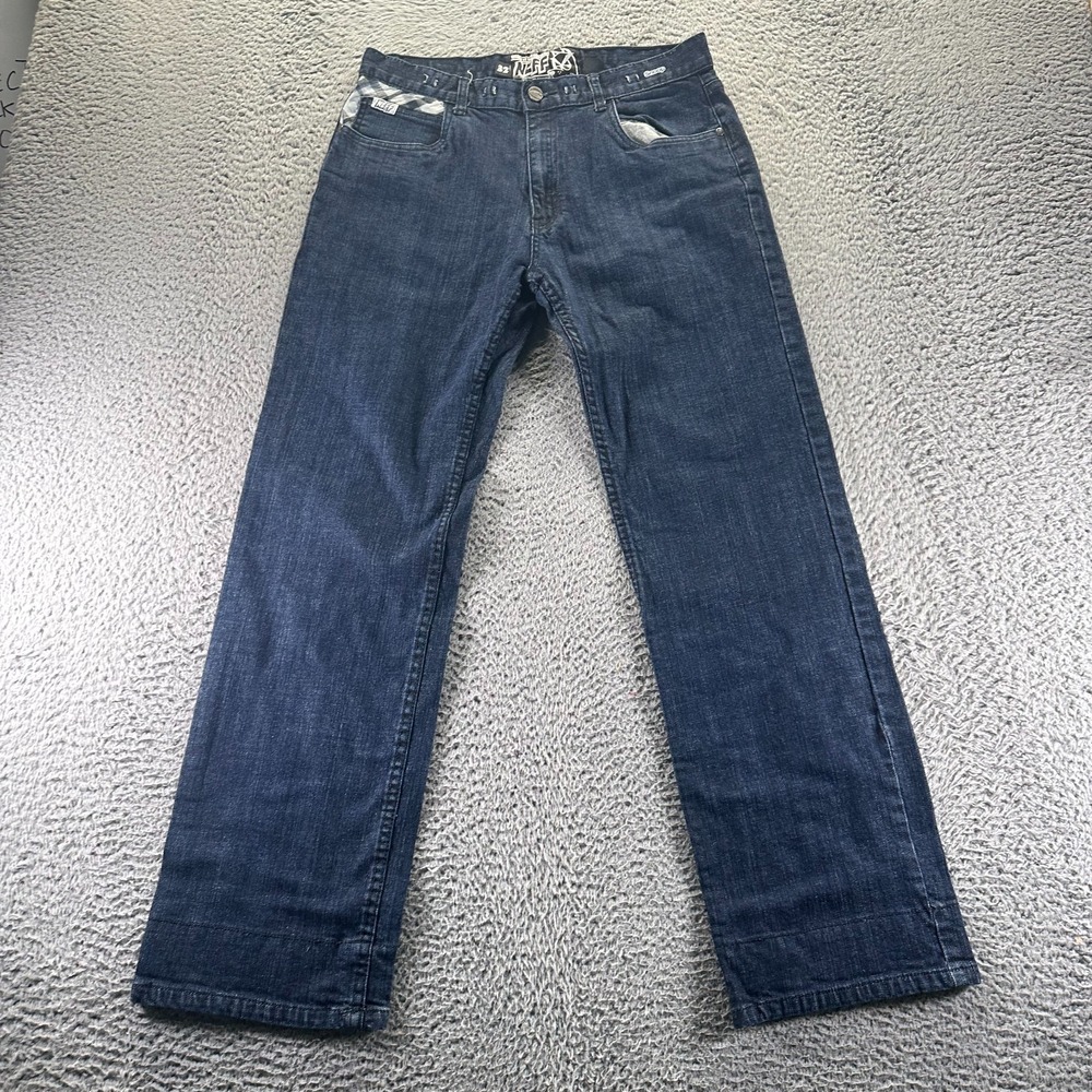 Vintage Neff x Snoop Jeans Men's 32x30 Blue Cotton Denim Straight Baggy Workwear